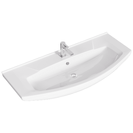 Раковина мебельная Kirovit Элеганс 1065x220x490 белая (4620008197388) Раковина мебельная Kirovit Элеганс 1065x220x490 белая (4620008197388)