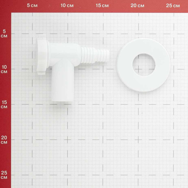 Сифон для подключения бытовой техники 32 мм. TeRma (пластик, белый) (10090) Сифон для подключения бытовой техники 32 мм. TeRma (пластик, белый) (10090)