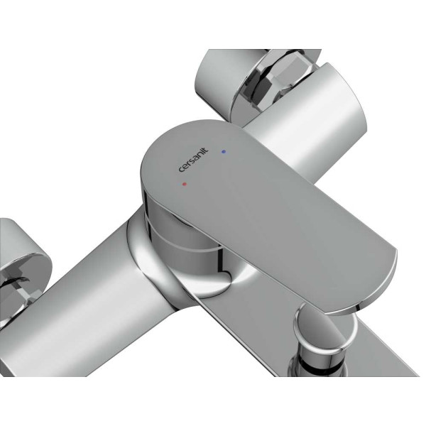 Смеситель для ванны и душа Cersanit Flavis хром (А63035) Смеситель для ванны и душа Cersanit Flavis хром (А63035)