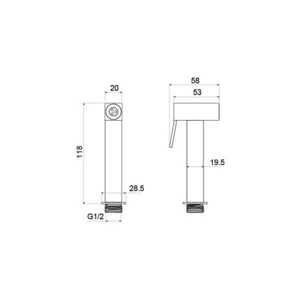 Гигиенический душ Aquatek черный матовый (AQ2058MB) Гигиенический душ Aquatek черный матовый (AQ2058MB)