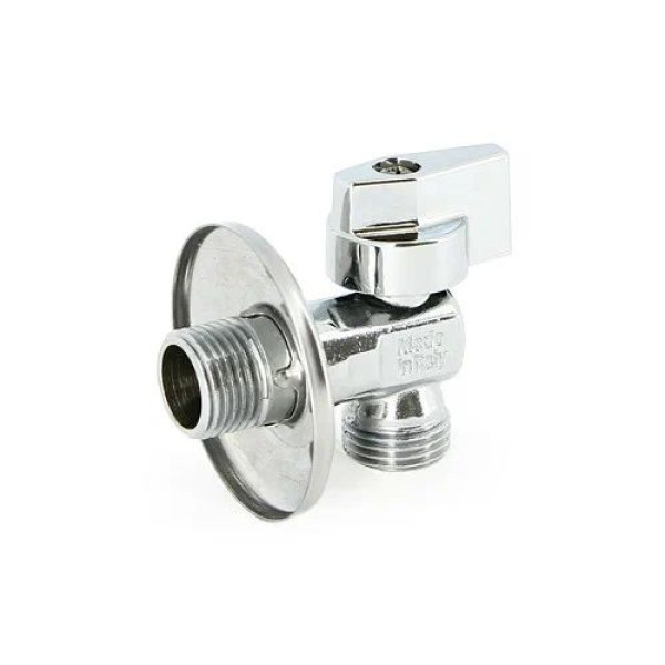 Кран угловой 1/2"х1/2" НН шаровый Uni-Fitt (рукоятка пластик) 185Z2000
