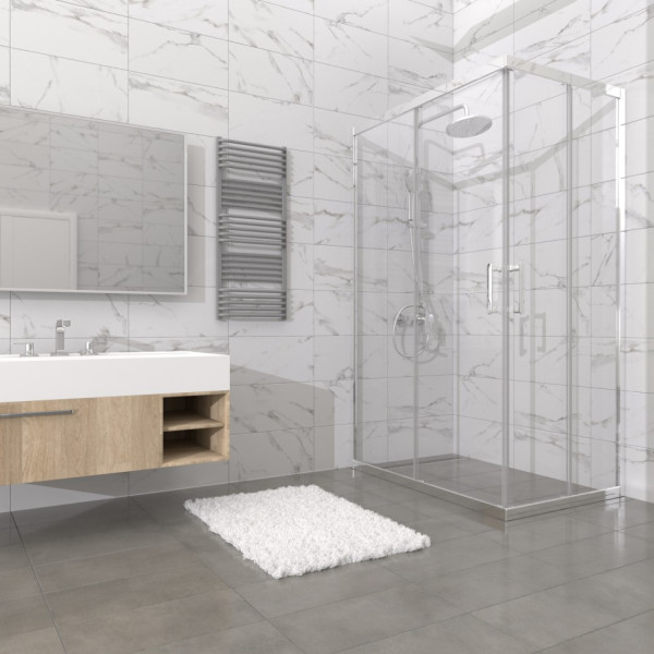 Душевой уголок Triton Фикс-хром 120x80  стекло прозрачное, профиль хром (DK398)