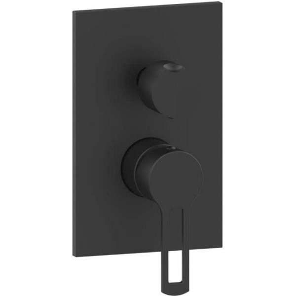 Смеситель для ванны и душа Paffoni Ringo с внутренней частью, черный (RIN018NO/M)