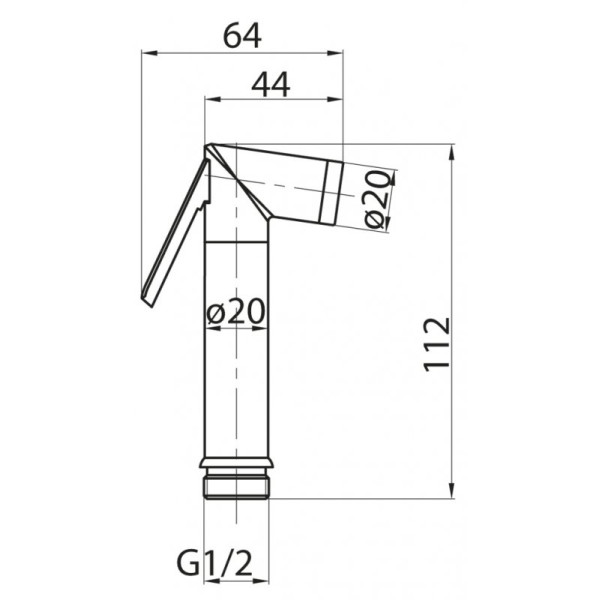 Душ гигиенический Cezares CZR хром (CZR-ID1-01)