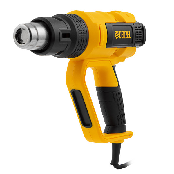 Фен технический Denzel HG-2000E, 2000 Вт, 2 режима, LCD дисплей (28007)