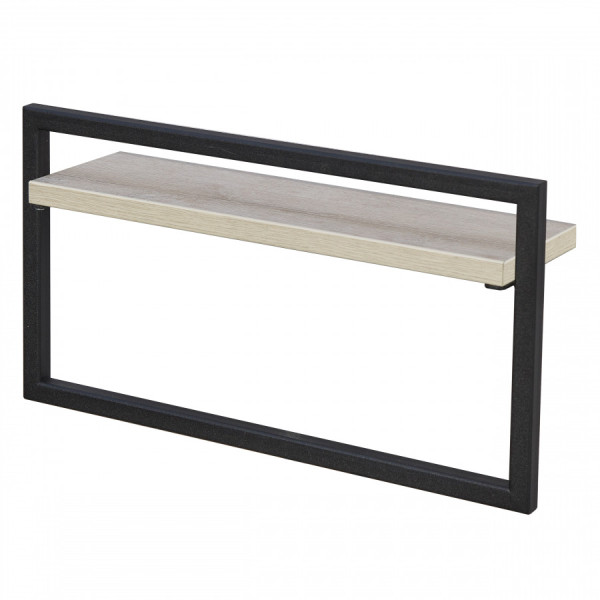 Полка Aquaton Лофт Урбан 400x110x215 черный матовый, дуб орегон (1.A255.4.03L.QX5.0)