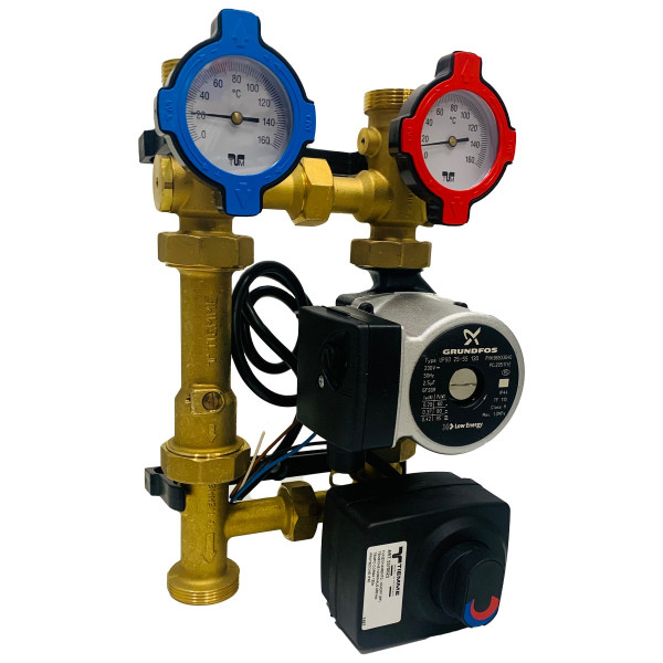 Насосная группа Tiemme 5535G3P (Grundfos UPS 25-65/130, сервопривод) (3160024) Насосная группа Tiemme 5535G3P (Grundfos UPS 25-65/130, сервопривод) (3160024)