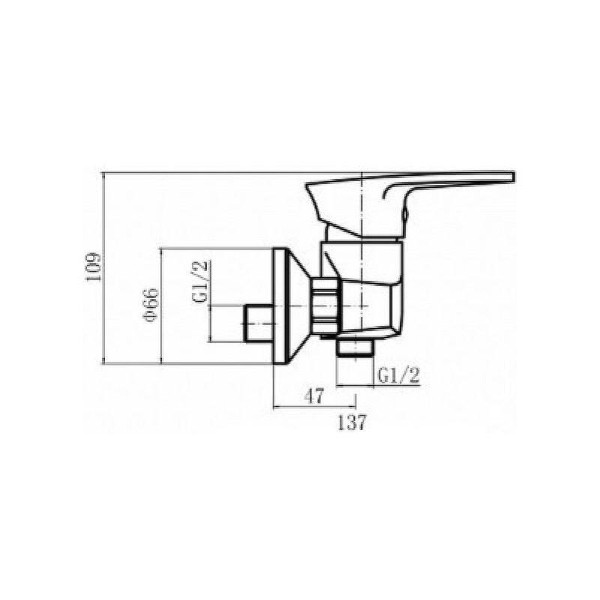 Смеситель для душа Dlin хром (D160310-2) Смеситель для душа Dlin хром (D160310-2)