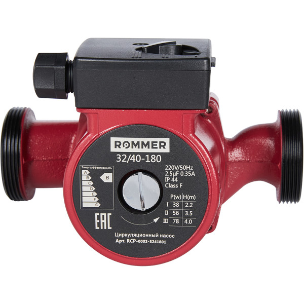 Насос циркуляционный ROMMER 32/40-180 Насос циркуляционный ROMMER 32/40-180