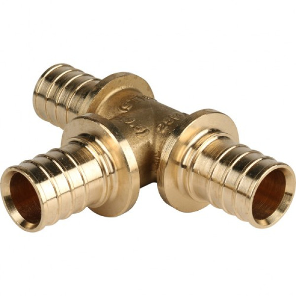 Тройник Stout PE-Xa 25*25*25 (латунь) (SFA-0013-000025)