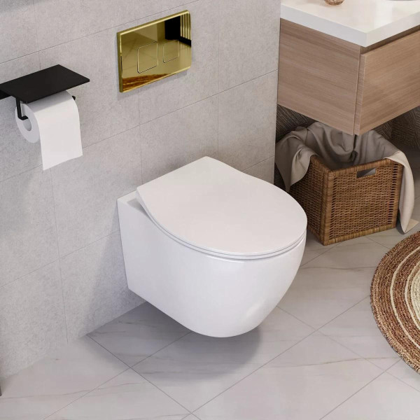 Клавиша смывная Rea F Gold золотой (REA-E9853)