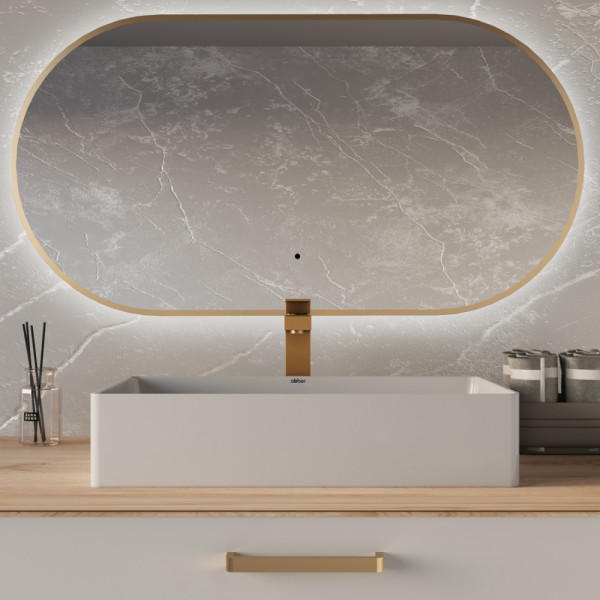 Раковина накладная Abber Rechteck 60x36x13 белая (AC2220)