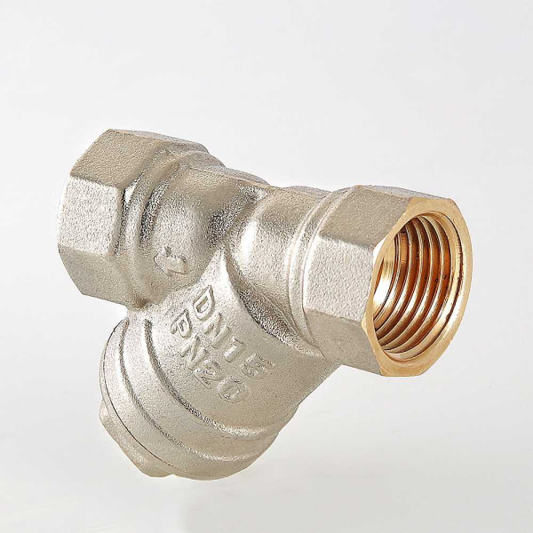 Фильтр косой 3/4" ВВ Valtec никель (VT.192.N.05) Фильтр косой 3/4" ВВ Valtec никель (VT.192.N.05)
