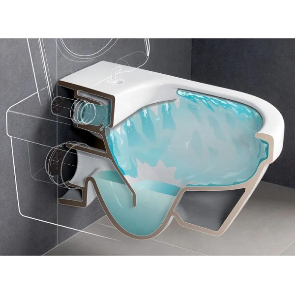 Унитаз подвесной Villeroy & Boch Architectura белый DirectFlush сиденье soft-close быстросъемное (4687HR01)