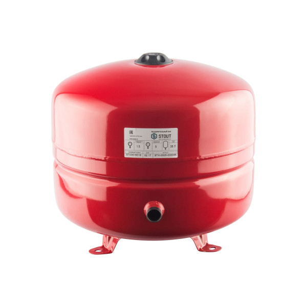 Бак расширительный Stout для систем отопления 35 л. (5 бар, красный) (STH-0005-000035)