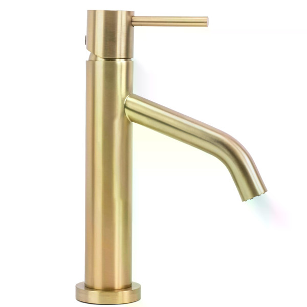 Смеситель для раковины Rea Level золото матовое (REA-B6218)