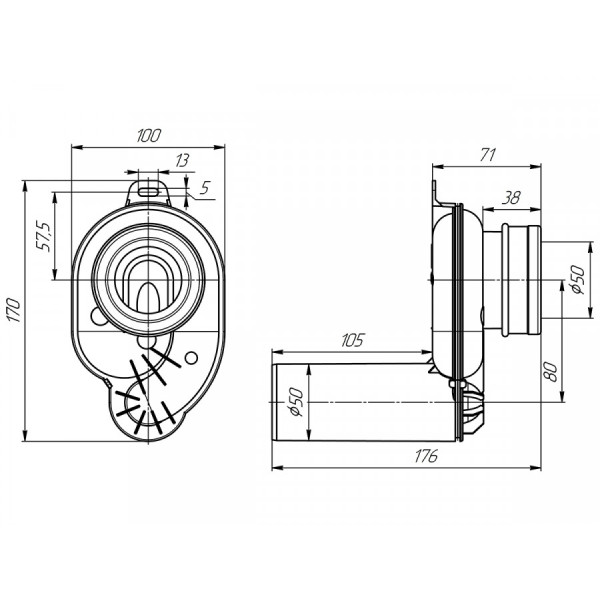 Сифон для раковины Santek Гала (1WH302086) Сифон для раковины Santek Гала (1WH302086)