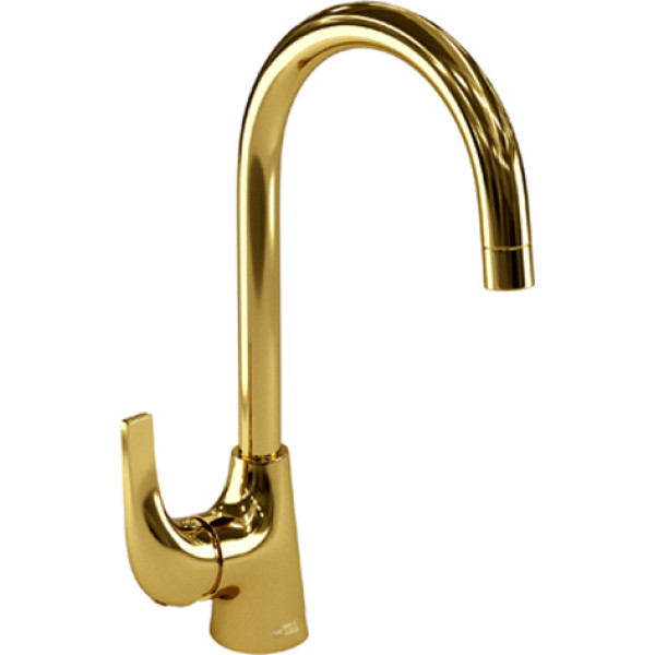 Смеситель для кухни WasserKRAFT Sauer золотой глянцевый (7107)