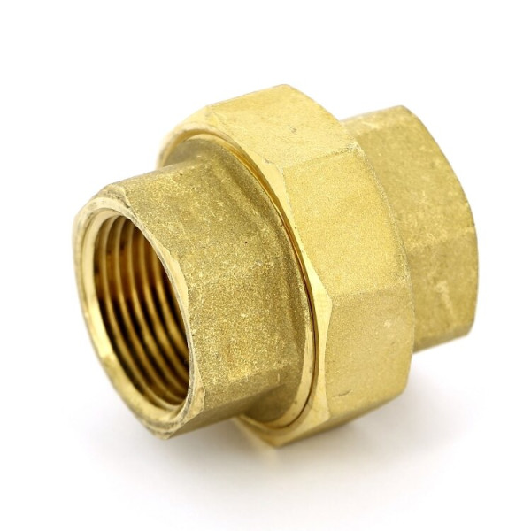 Сгон прямой (американка) 1" ВВ с плоской прокладкой Tiemme (латунь) (1500403 / 1557G0606CP)