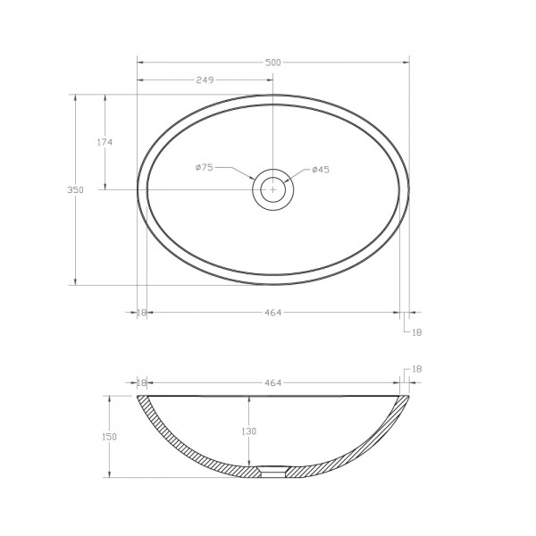 Раковина накладная Abber Kristall 500x350 оливковый (AT2802Vesuvian)