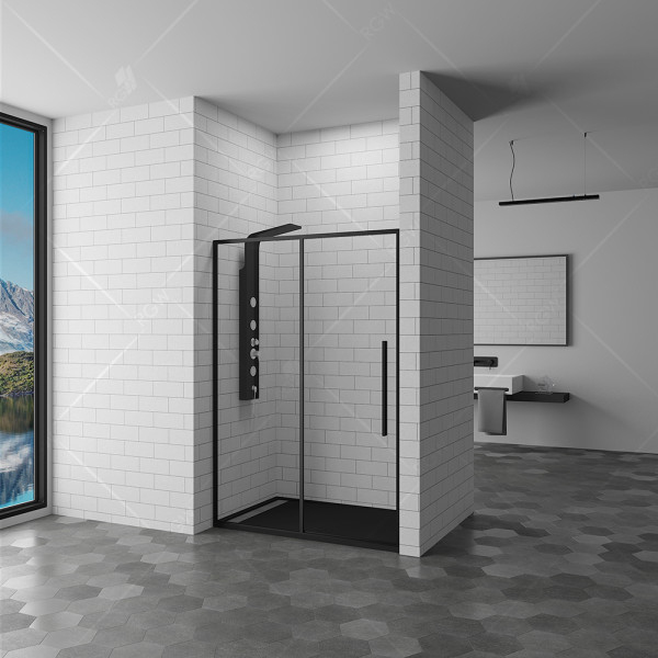 Душевая дверь RGW Stilvoll 120x195 стекло прозрачное, профиль черный (32321212-14) Душевая дверь RGW Stilvoll 120x195 стекло прозрачное, профиль черный (32321212-14)