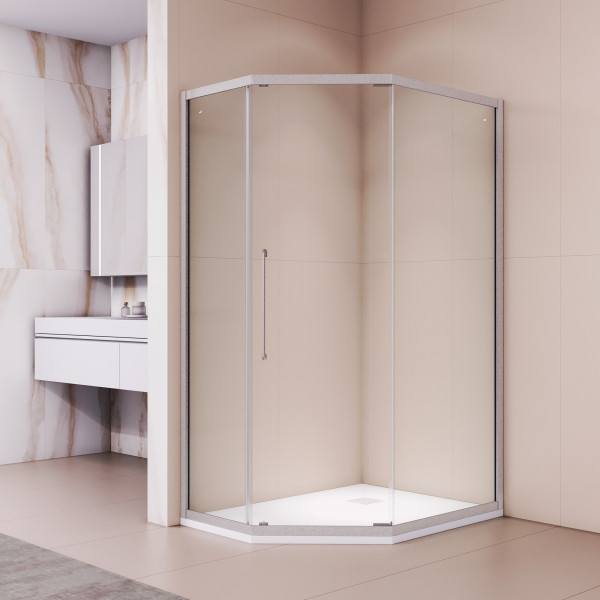 Душевой уголок RGW Passage PA-86-S NEW 90x90x195 стекло прозрачное, профиль сатин (38088699-111N)