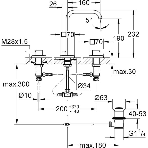 Смеситель для раковины Grohe Allure (20188000)