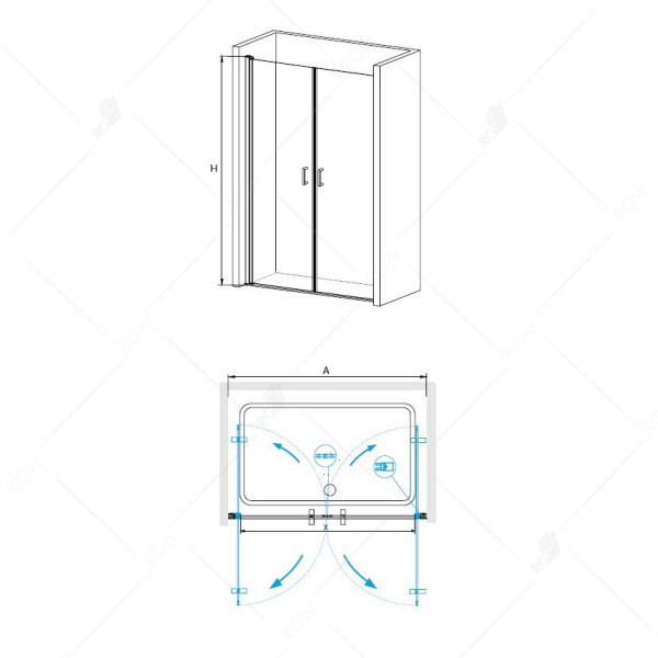 Душевая дверь RGW Leipzig 100x195 стекло прозрачное, профиль хром (0612060-11) Душевая дверь RGW Leipzig 100x195 стекло прозрачное, профиль хром (0612060-11)