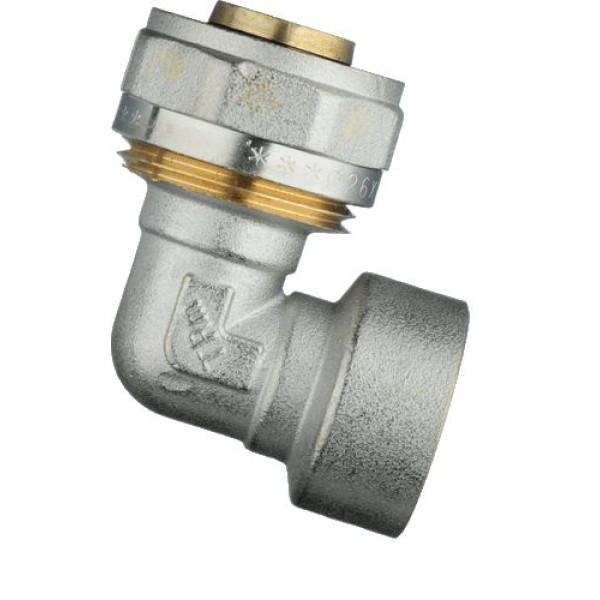 Соединение угловое 26*3/4"В TeRma (обжим) (01306) Соединение угловое 26*3/4"В TeRma (обжим) (01306)