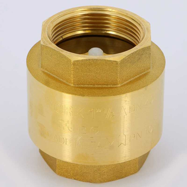 Клапан обратный вертикальный Itap 1 1/2" York (с пластиковым седлом) (1030112)