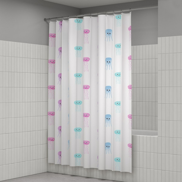 Шторка для ванны текстиль Iddis 200x180 полиэстер с рисунком (BO03P18i11)