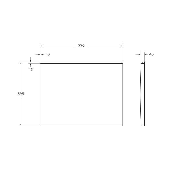 Экран торцевой Cezares Plane 77x59,5x4 белый (PLANE-F-80-SP-W37) Экран торцевой Cezares Plane 77x59,5x4 белый (PLANE-F-80-SP-W37)