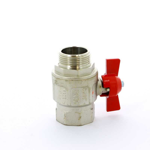 Кран Itap 1 1/4" ВН шаровый Ideal (красная бабочка) (0930114)