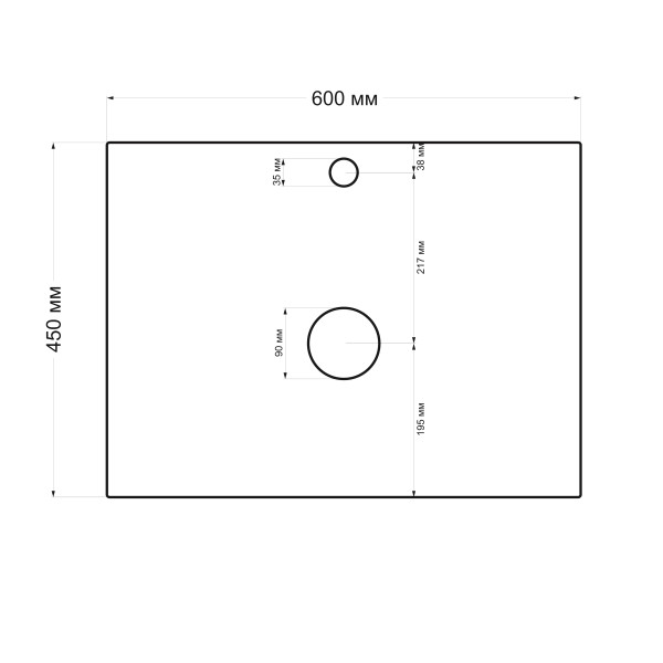 Тумба подвесная 1Marka Estel 600x450x600 белый (Ц0000005451)