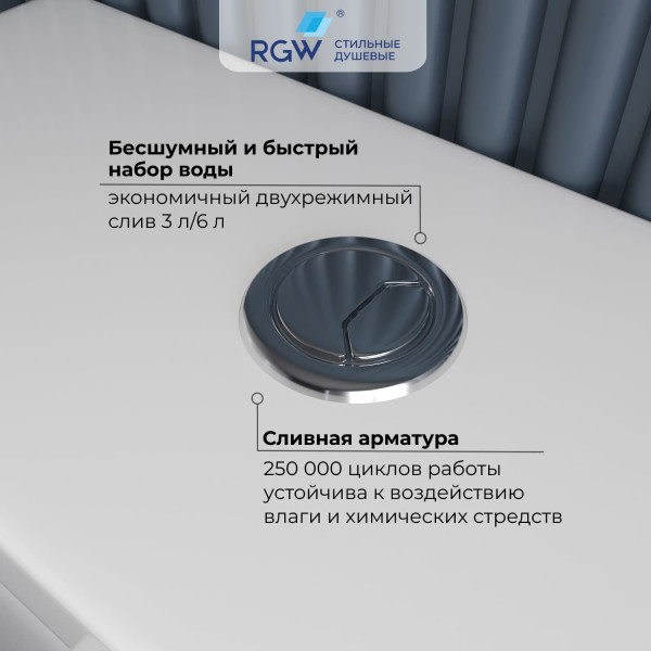 Унитаз-компакт с бачком RGW SW-04 белый (67420104-01) Унитаз-компакт с бачком RGW SW-04 белый (67420104-01)