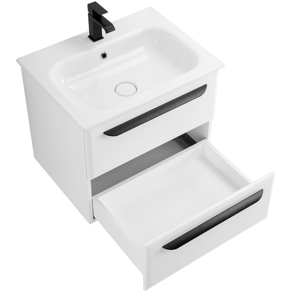 Тумба подвесная Cezares Eco 57x50 Bianco Lucido (ECO-CER-60-2C-SO-BL) Тумба подвесная Cezares Eco 57x50 Bianco Lucido (ECO-CER-60-2C-SO-BL)