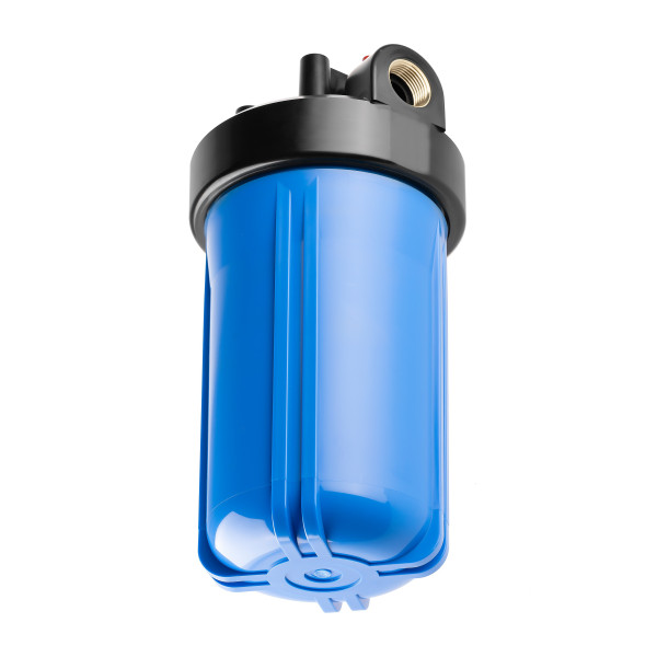Фильтр колбовый Гейзер 1" 10BB с латунными вставками (синий, для холодной воды) (50715) Фильтр колбовый Гейзер 1" 10BB с латунными вставками (синий, для холодной воды) (50715)