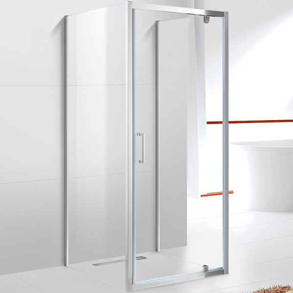 Душевой уголок Cezares Molveno 100x80x195 стекло прозрачное, профиль хром (MOLVENO-BA2-100/80-C-Cr-IV)