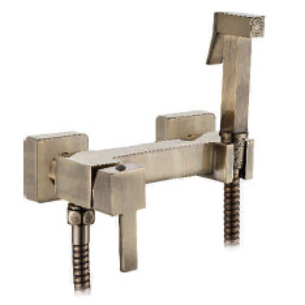 Смеситель для биде Ledeme картридж 25мм, с гигиеническим душем, цвет бронза (L5398C-7) Смеситель для биде Ledeme картридж 25мм, с гигиеническим душем, цвет бронза (L5398C-7)