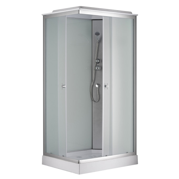 Душевая кабина Loranto 80x100x215 стекло матовое, профиль сатин (CS-5180-13R F)