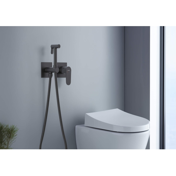 Смеситель с гигиеническим душем Aquatek Оберон черный матовый (AQ1220MB) Смеситель с гигиеническим душем Aquatek Оберон черный матовый (AQ1220MB)