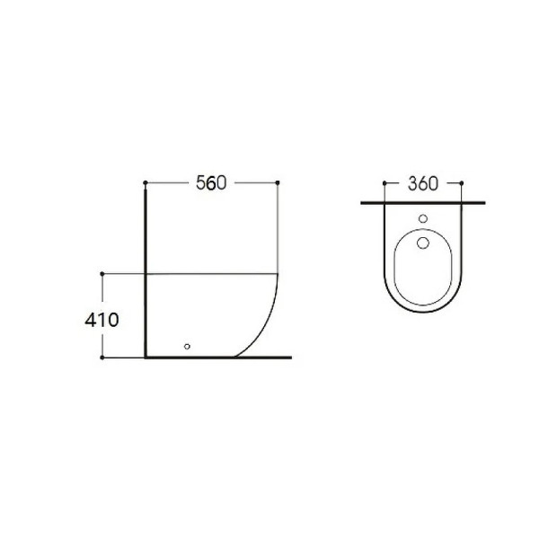 Биде напольное Aquatek Европа белое (AQ1017-00)