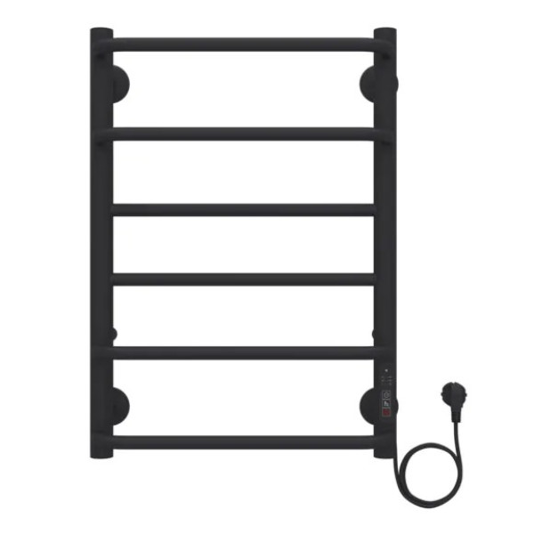 Полотенцесушитель электрический Azario Milan 400x600 черный Полотенцесушитель электрический Azario Milan 400x600 черный
