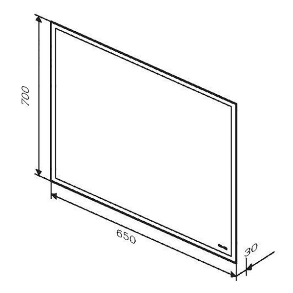 Зеркало с подсветкой AM.PM Gem 65 (M91AMOX0651WG)