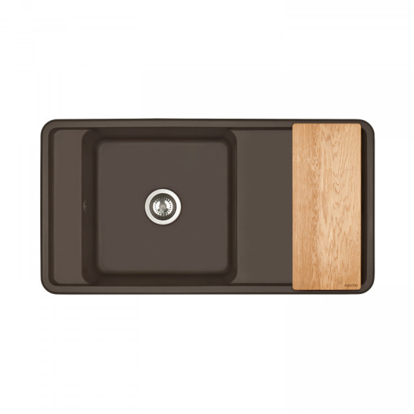 Мойка для кухни врезная Aquaton Беллис 510x970x250 кофе (1.A725.1.32B.S28.0) Мойка для кухни врезная Aquaton Беллис 510x970x250 кофе (1.A725.1.32B.S28.0)