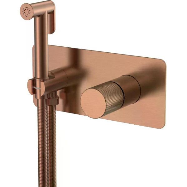 Смеситель с гигиеническим душем Boheme Stick CB (брашированная медь) (127-CB.4) Смеситель с гигиеническим душем Boheme Stick CB (брашированная медь) (127-CB.4)