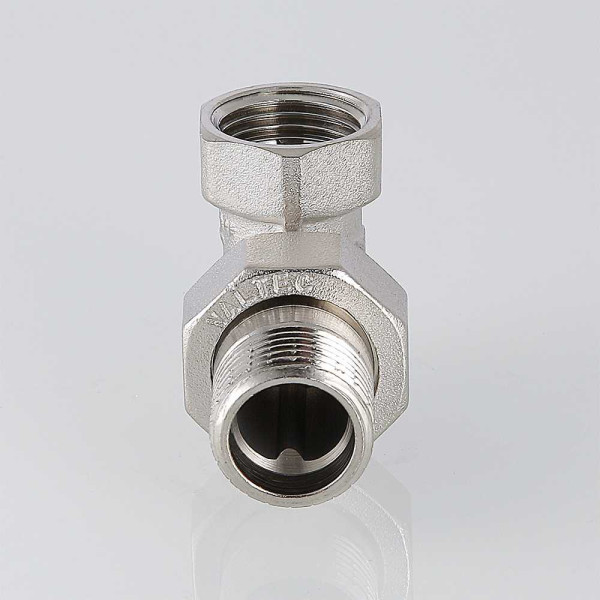 Сгон угловой 1/2" ВН Valtec (никель) (VTr.098.N.0004) Сгон угловой 1/2" ВН Valtec (никель) (VTr.098.N.0004)