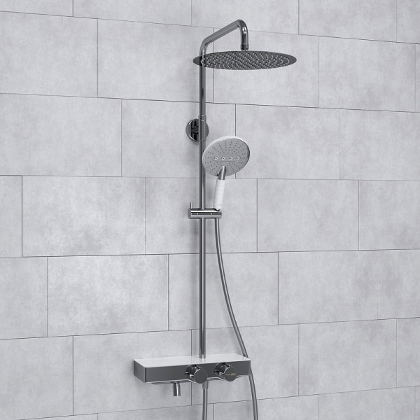 Душевая система WasserKRAFT хром (A113.116.059.CH Thermo)
