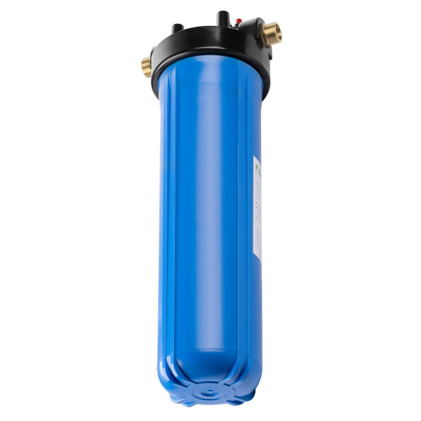 Фильтр колбовый Гейзер Джамбо 1" 20BB с латунными вставками (синий, для холодной воды) (32034) Фильтр колбовый Гейзер Джамбо 1" 20BB с латунными вставками (синий, для холодной воды) (32034)