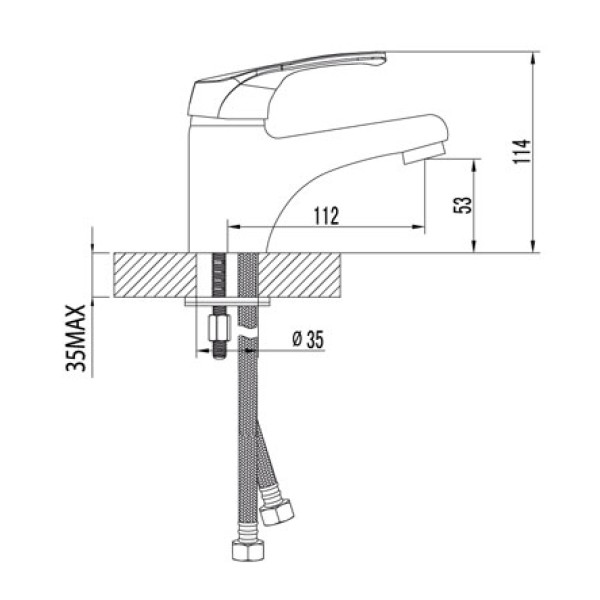 Смеситель для раковины Lemark Omega (LM3106C)